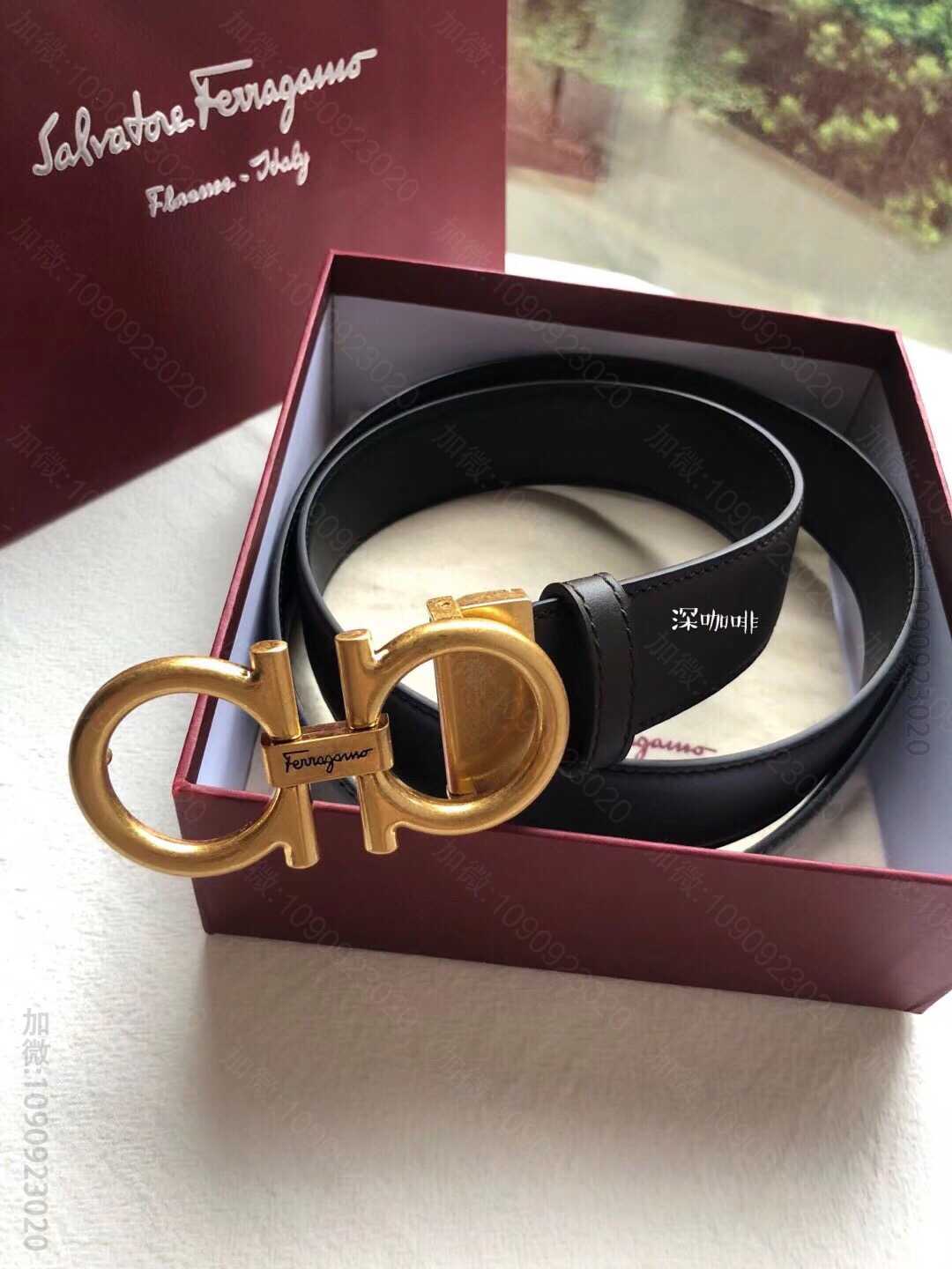 SalvatoreFerragamo菲拉格慕(意大利)男士腰带3.5cm双面...
