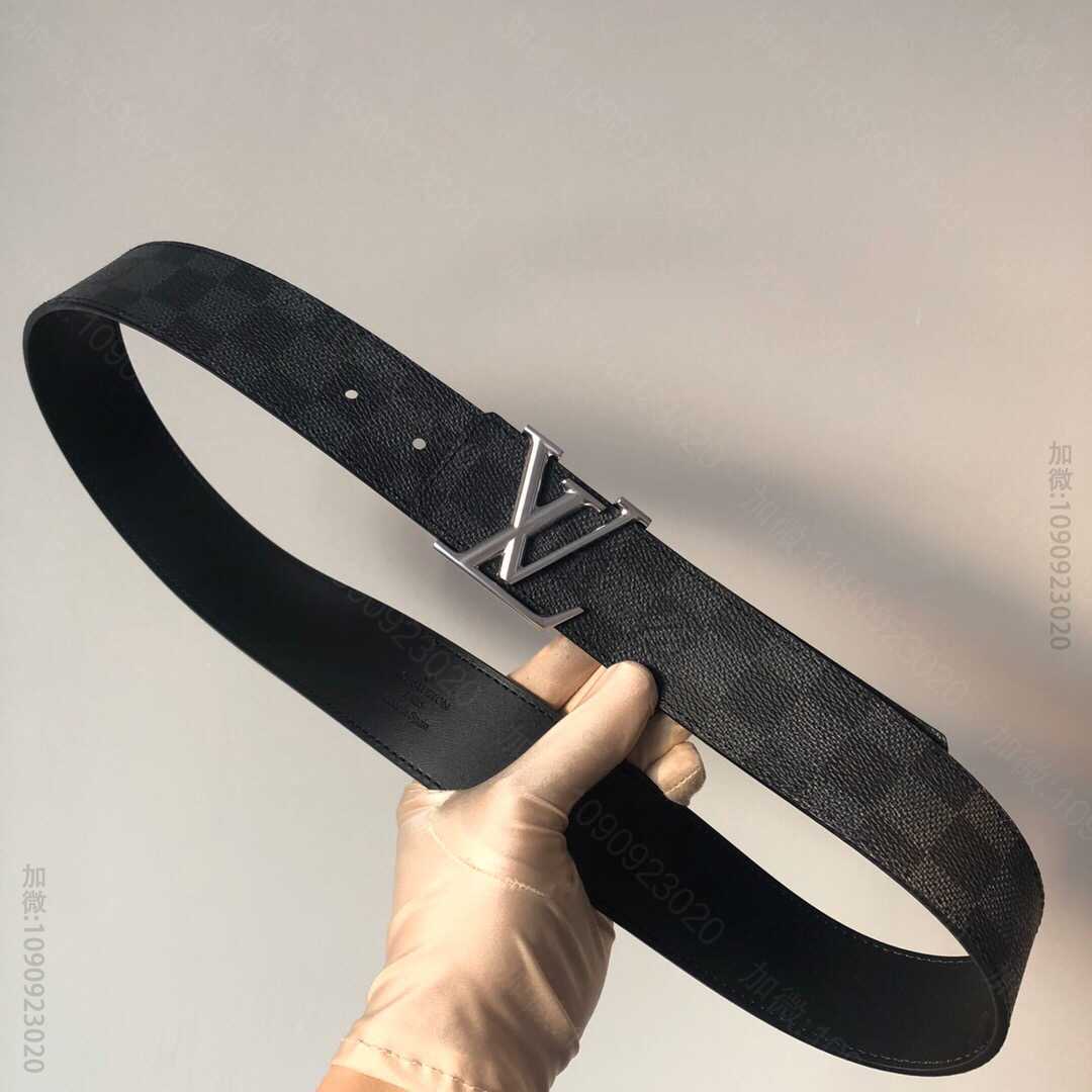 LV/路易威登 LV专柜经典永垂不朽腰带花色搭配字母珍珠镍金属扣40mm