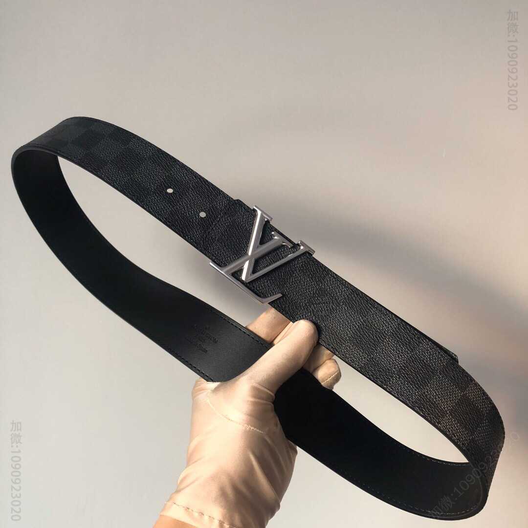 LV/路易威登 LV专柜经典永垂不朽腰带花色搭配字母珍珠镍金属扣40mm
