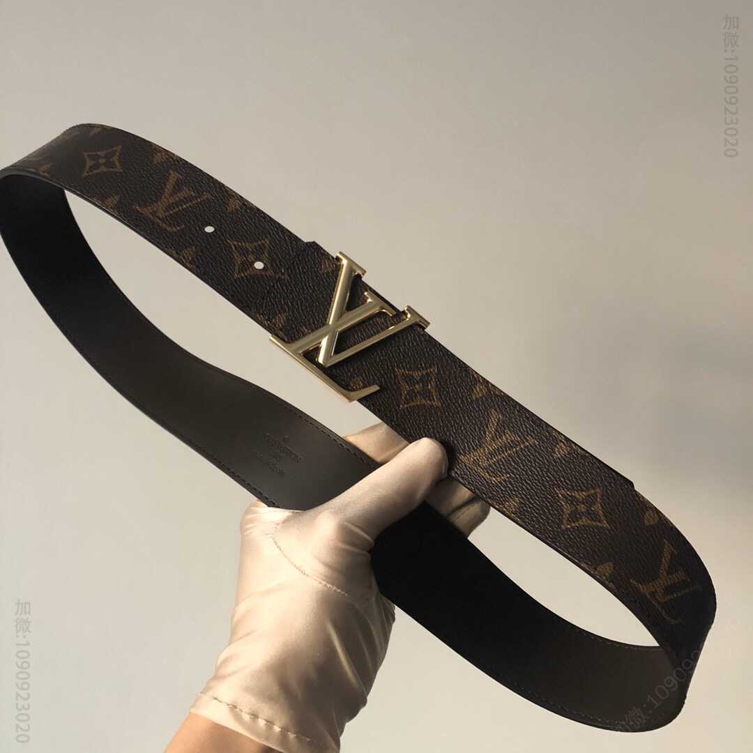 LV/路易威登 LV专柜经典永垂不朽腰带花色搭配字母珍珠镍金属扣40mm
