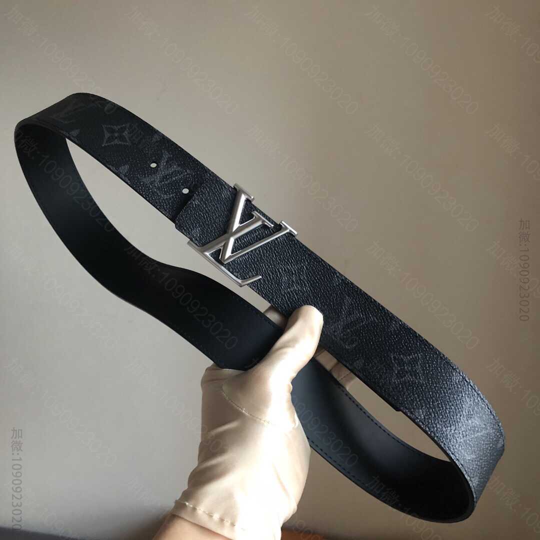 LV/路易威登 LV专柜经典永垂不朽腰带花色搭配字母珍珠镍金属扣40mm