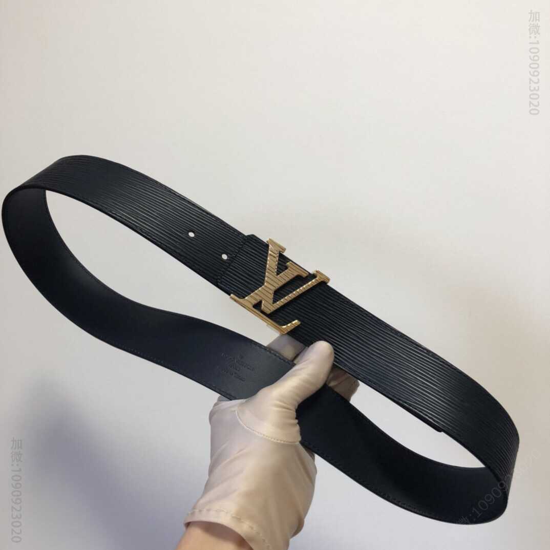 品质LV Initiales. 40mm黑色水波纹腰带编号:M9229 