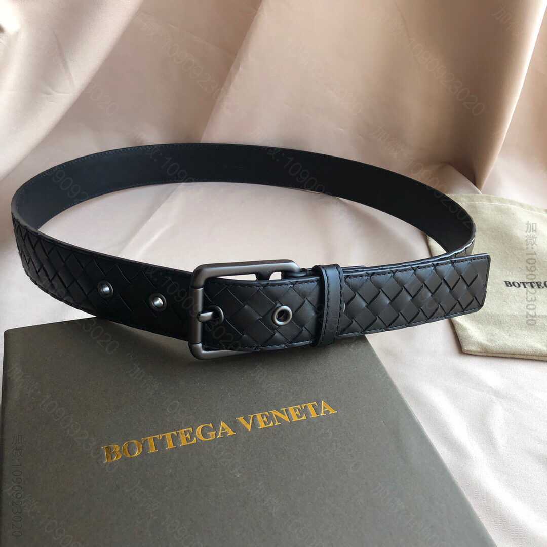 葆蝶家Bottega.Veneta头层牛皮编织腰带3.5cm