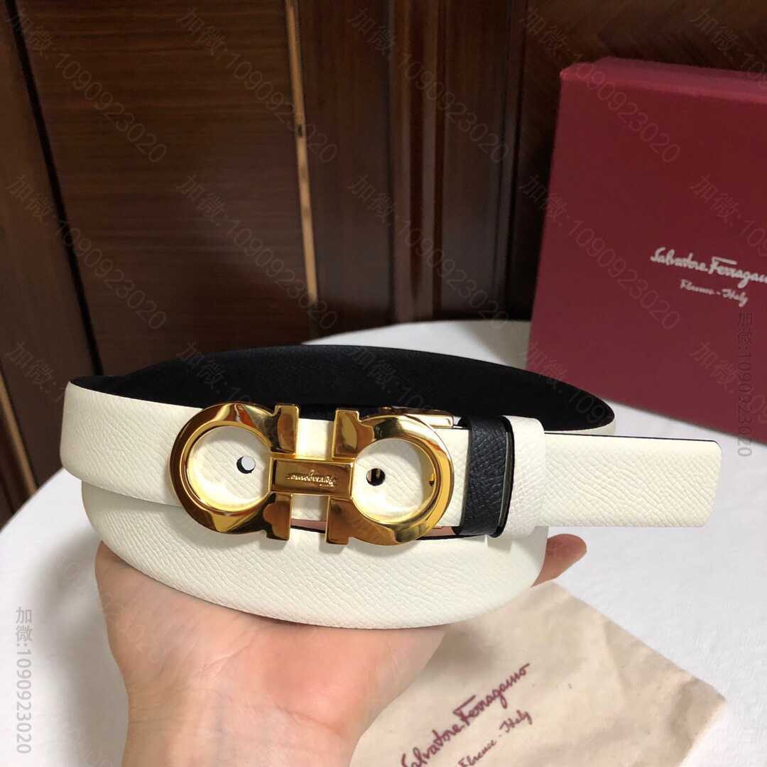 Ferragamo.菲拉格慕女款2.5cm马蹄扣腰带