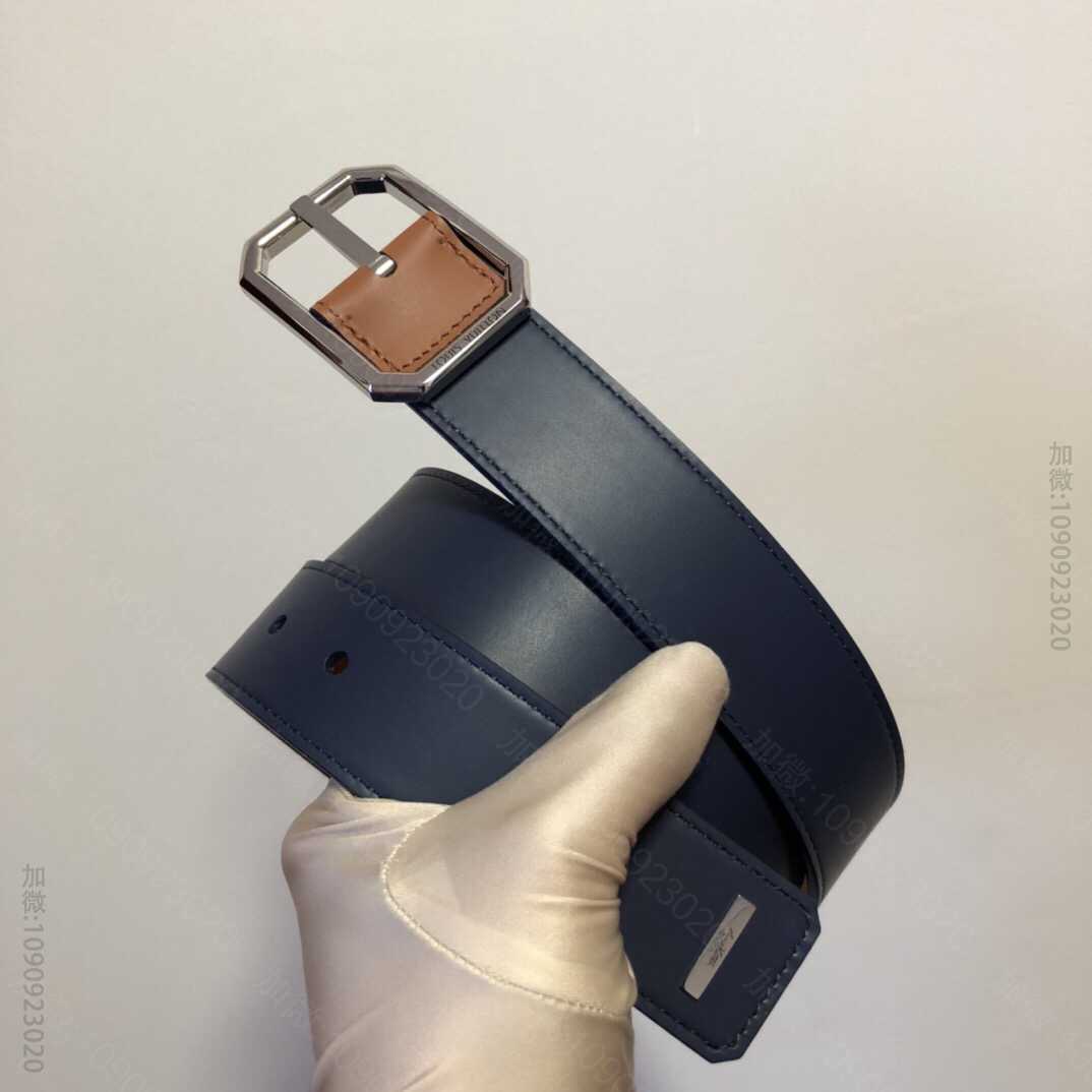 LV/路易威登 小牛皮方形搭扣LV Staples双面腰带35毫米