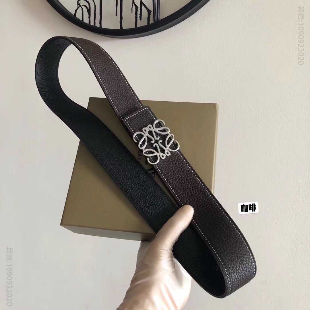 LOEWE罗意威3.8cm原版荔枝两面外用腰带