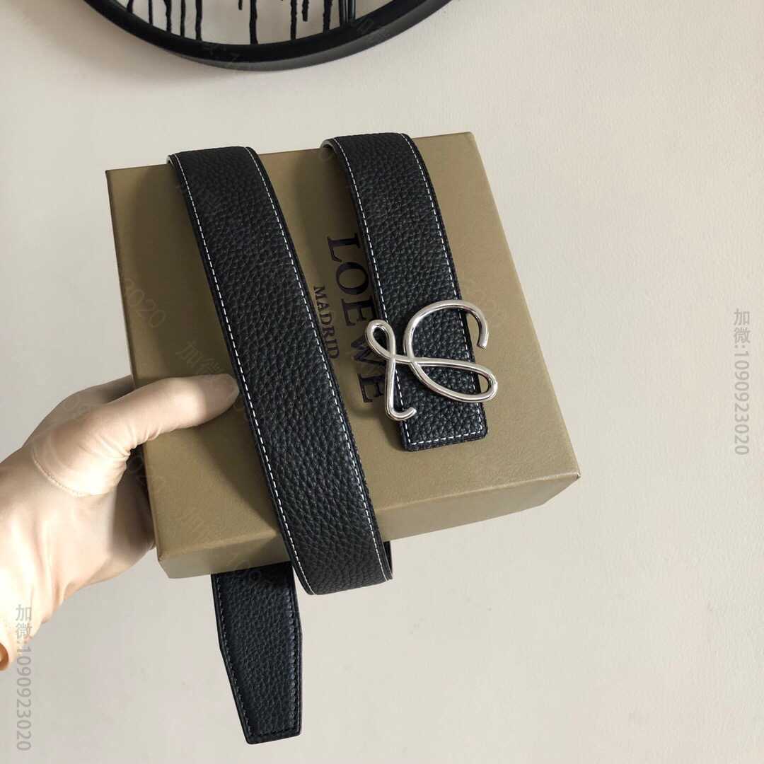 LOEWE罗意威 3.8cm原版荔枝两面外用腰带