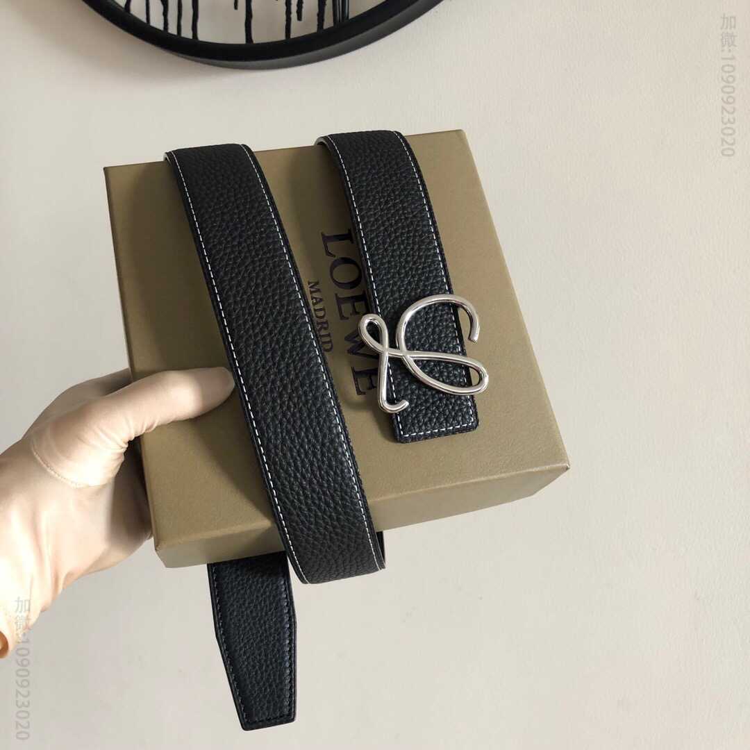 LOEWE罗意威 3.8cm原版荔枝两面外用腰带