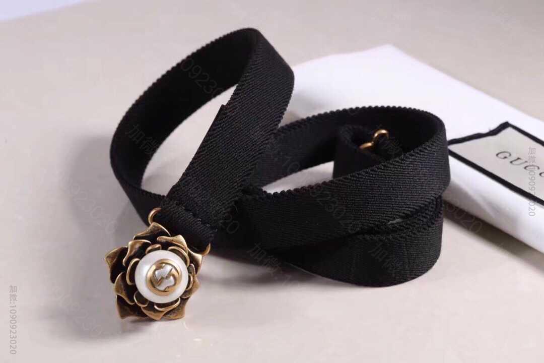 GUCCI古驰花卉扣环腰带女款20mm