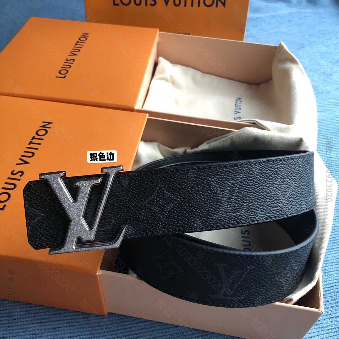 路易威登Monogran帆布与牛皮内衬腰带