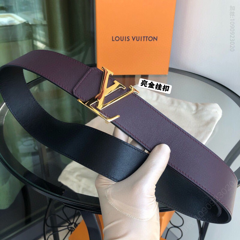 LV/路易威登 精品字母挂扣LV 40毫米双面头层两年外用腰带