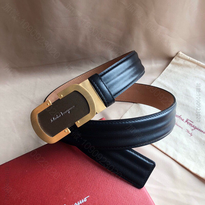 SalvatoreFerragamo菲拉格慕男士3.5cm精致夹扣，进口双面...