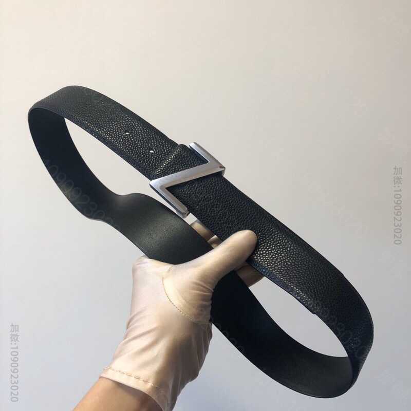 ErmenegildoZegna杰尼亚进口牛皮珍珠纹精钢Z推动五金男士3.8...