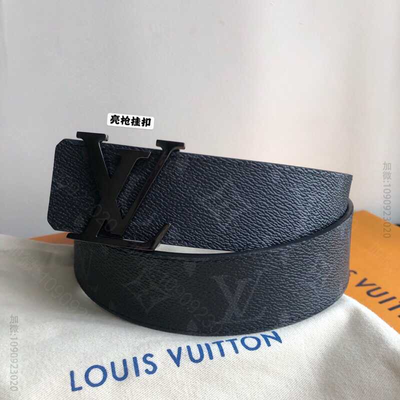 LV/路易威登 Monogram双面Lv Initiales 40mm腰带 高仿LV皮带网站 M91313 