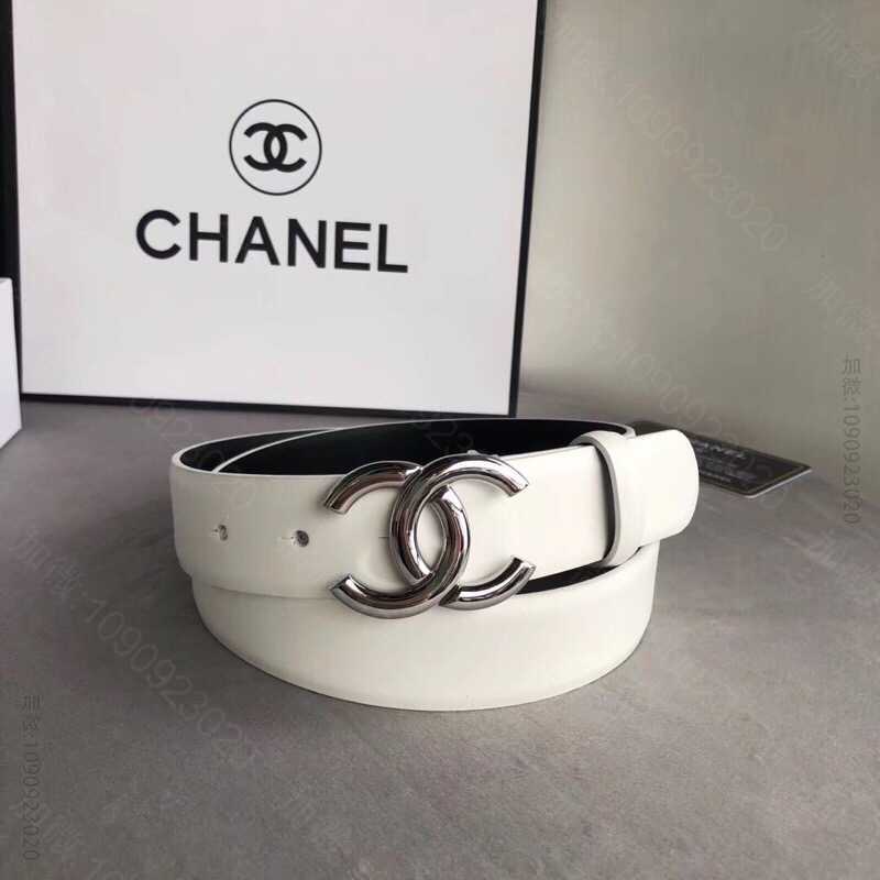 Chanel香奈儿 双C饰扣搭配头层牛皮腰带