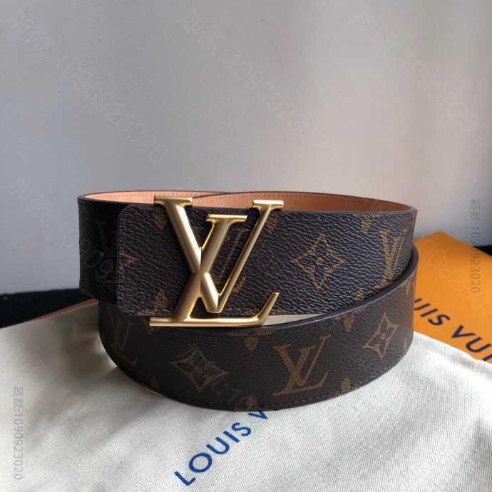 高仿LV男士皮带 LV/路易威登 进口皮精品珍珠镍金属扣40mmMADE in Spain腰带 LV男士皮带图片 M94606 