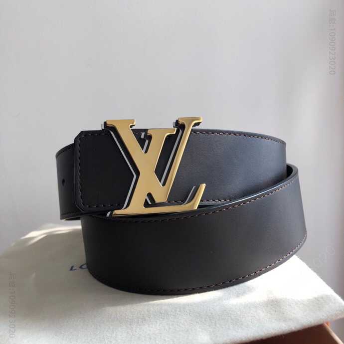 LV路易威登 哑光饰边搭配进口牛皮双面用腰带40mm