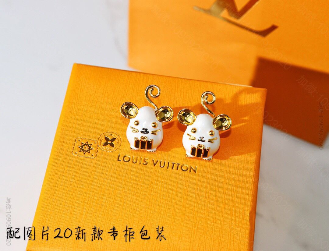 Louis Vuitton 路易威登 鼠年 老鼠耳钉