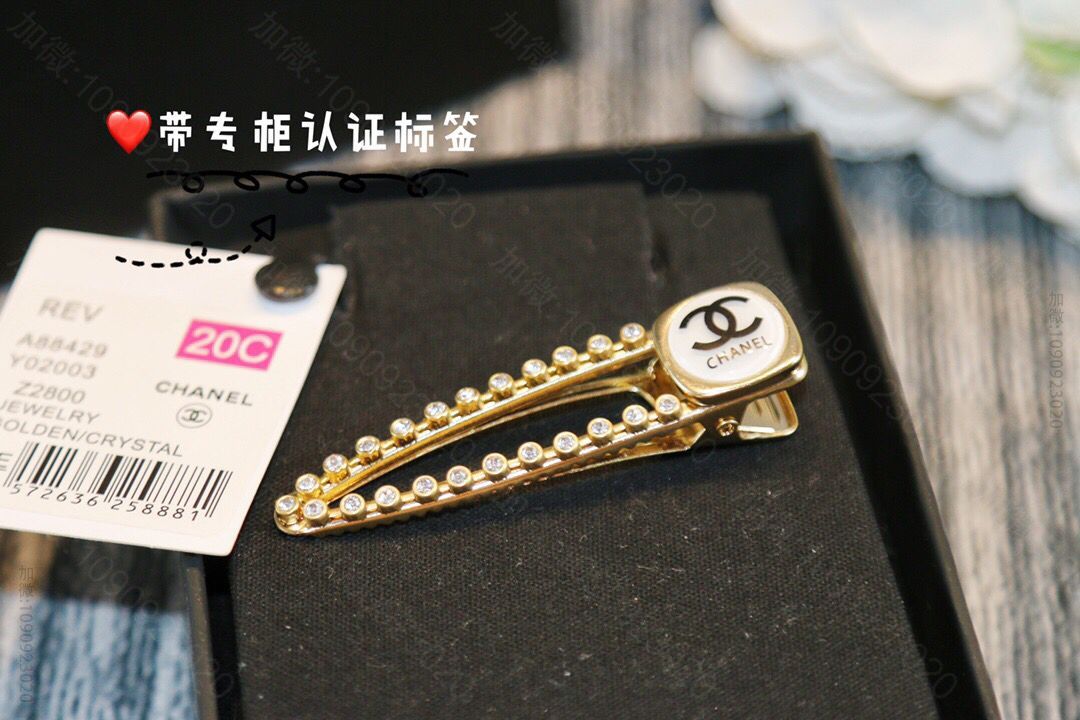 新款 CHANEL香奈儿双c发夹发卡