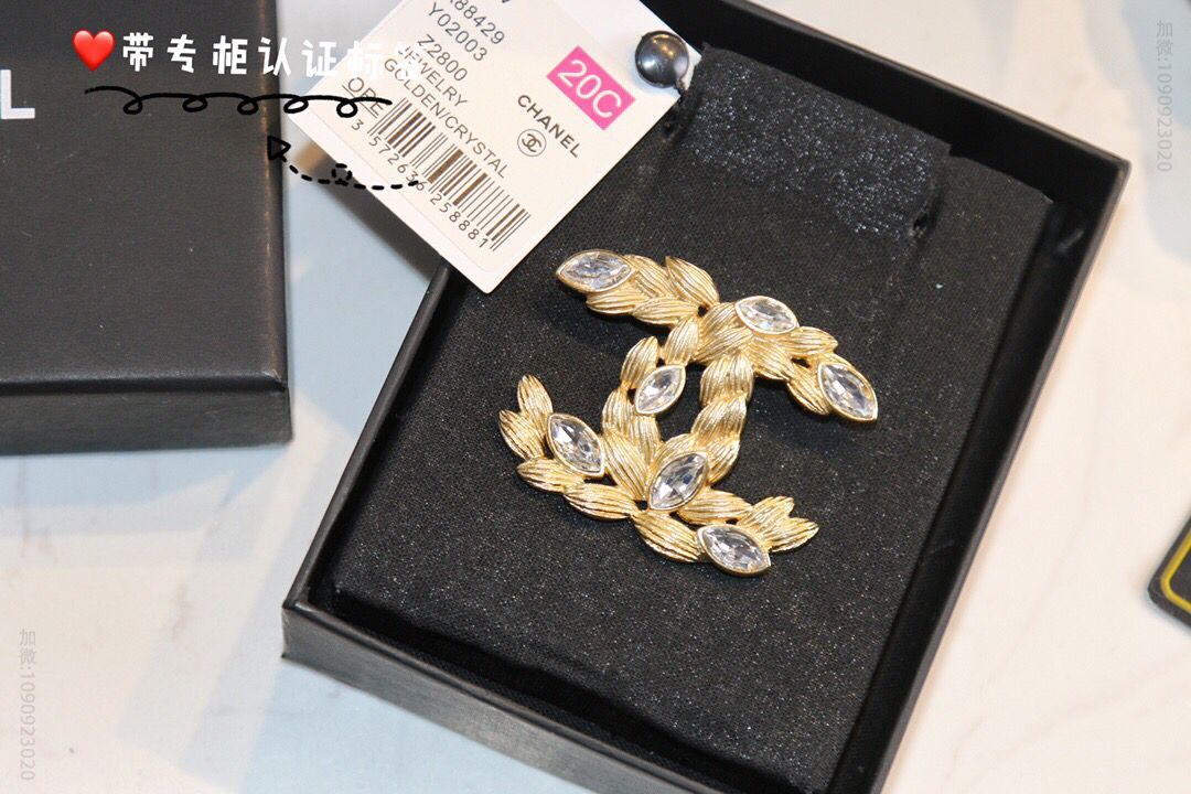 新款 CHANEL香奈儿双c麦穗耳钉耳环