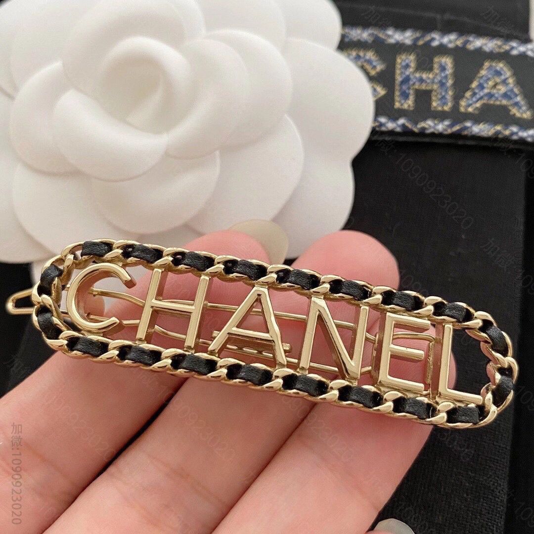 20新款CHANEL香奈儿字母CHANEL发夹发卡