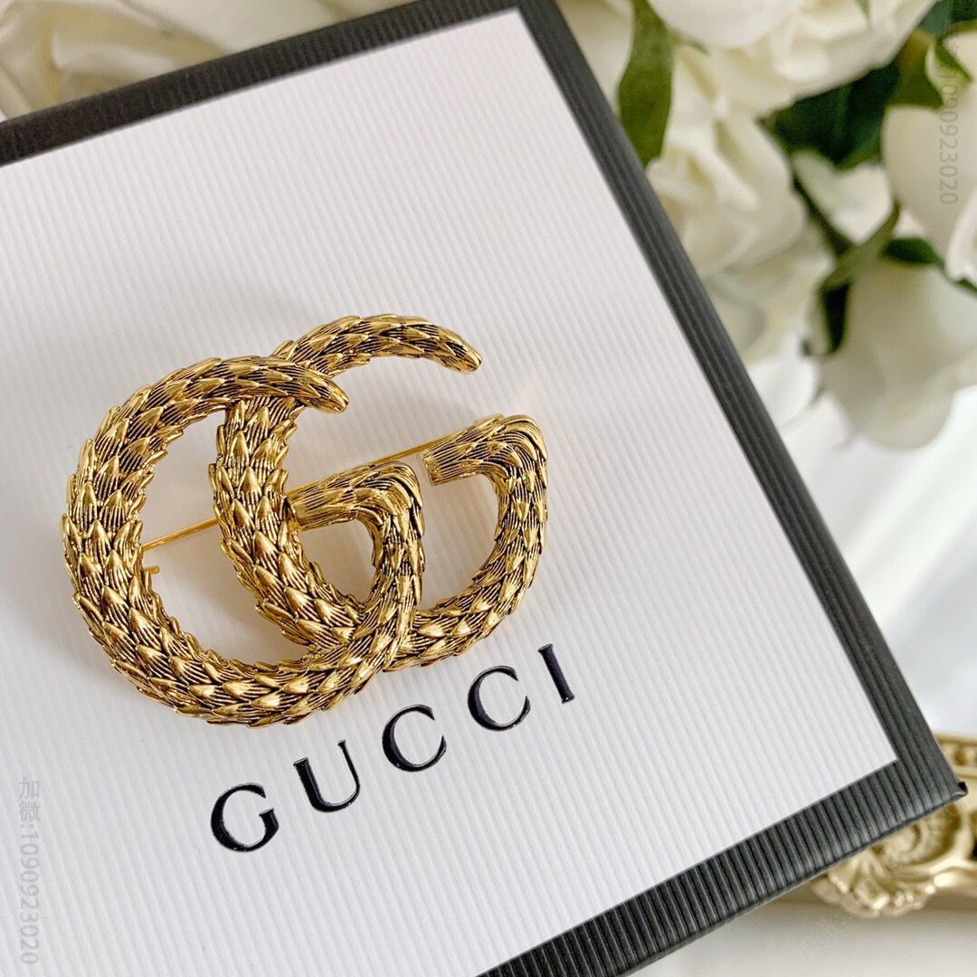 2023新款Gucci古驰双G胸针