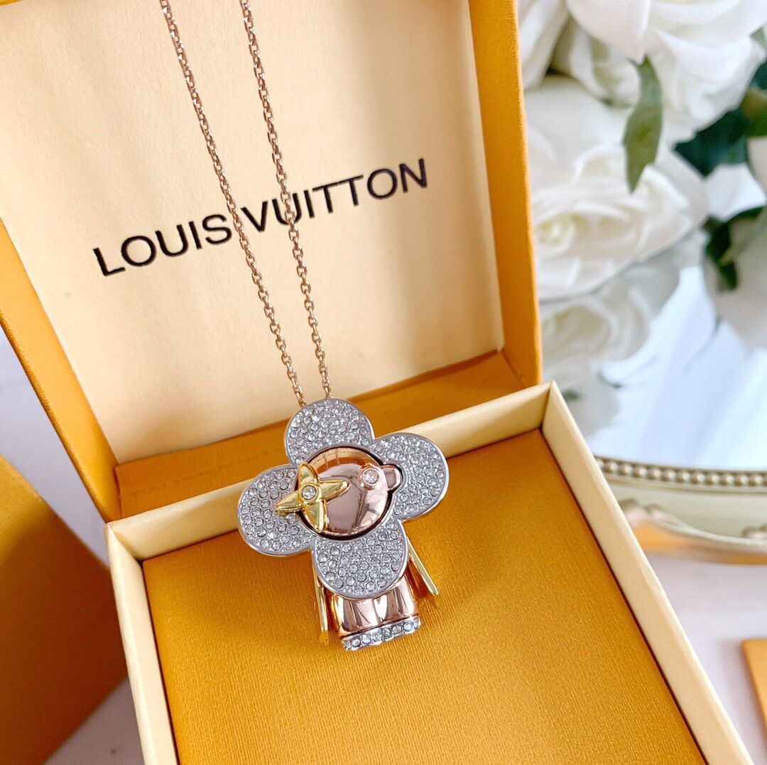 原单路易威登项链 Louis Vuitton 路易威登 太阳花项链 路易威登项链 