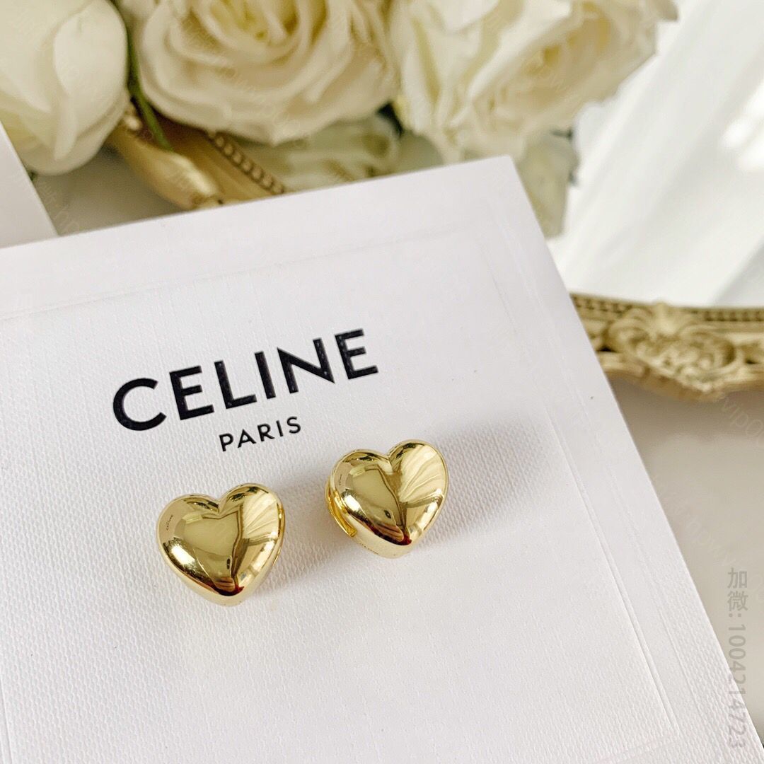 高仿赛琳女士耳环 Celine赛琳桃心耳钉耳环 高仿赛琳耳环网站 