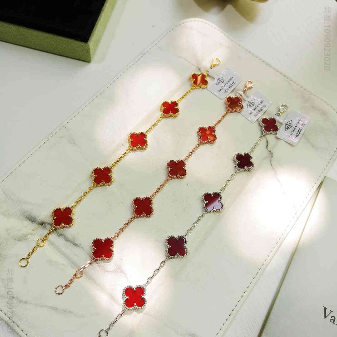 Van Cleef &Arpels 梵克雅宝经典四叶草五花手链