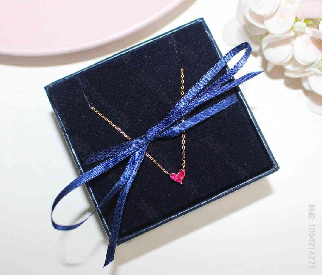 原单潮牌女士项链 STAR JEWELRY“神秘的心” 925纯银电镀18k真金桃心爱心项链 原单潮牌项链 