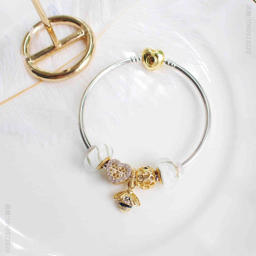 潘多拉PANDORA 925纯银材质 潘多拉小蜜蜂手链