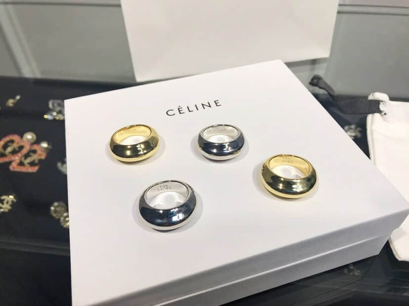 18冬季新款Celine光面圈式戒指