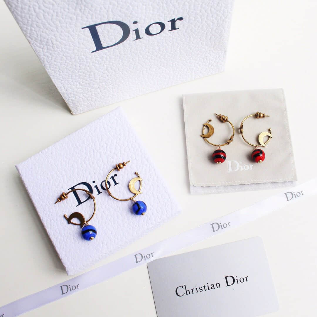 Dior迪奥 月亮星星 耳钉耳环