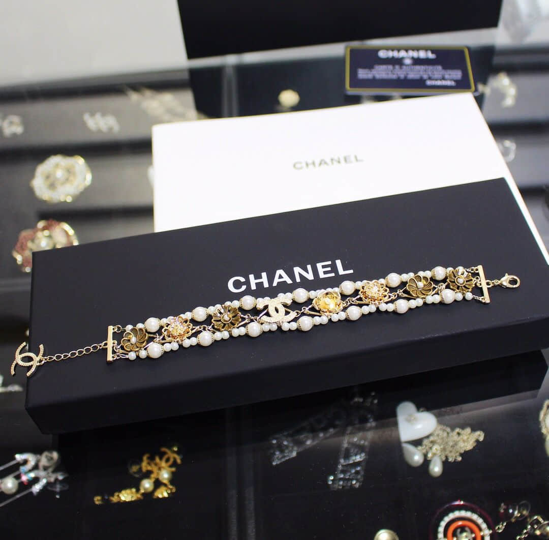 Chanel 香奈儿 专柜一致黄铜材质麦穗手链