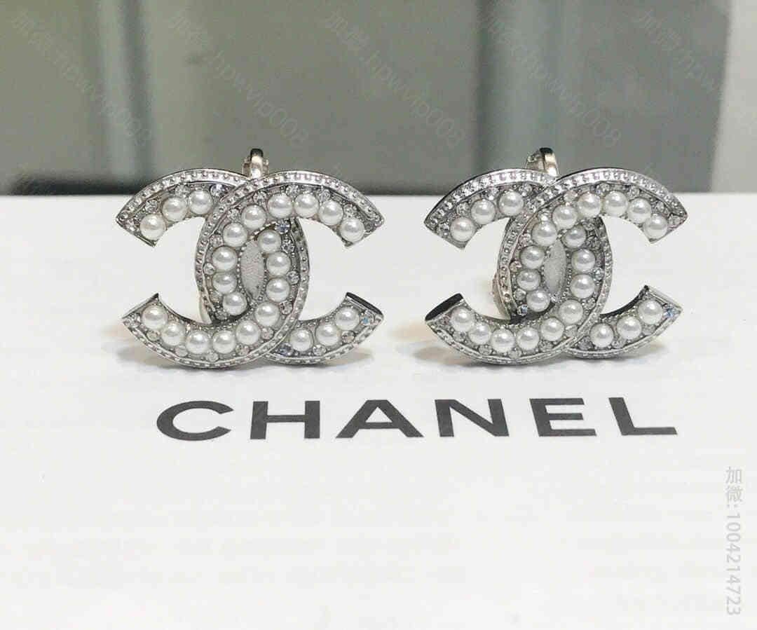 CHANEL香奈儿 专柜一致黄铜材质双c珍珠耳夹 C43994 