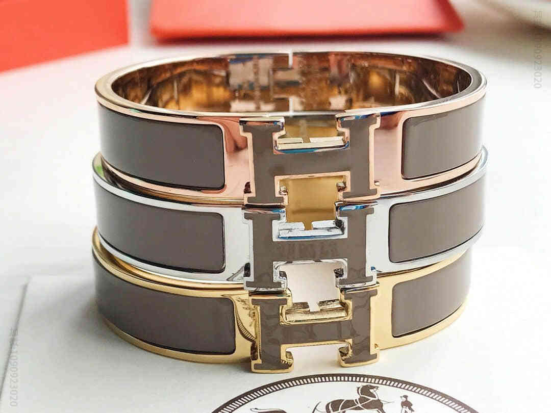 爱马仕HERMES 王朝的血统镀18K金H手镯