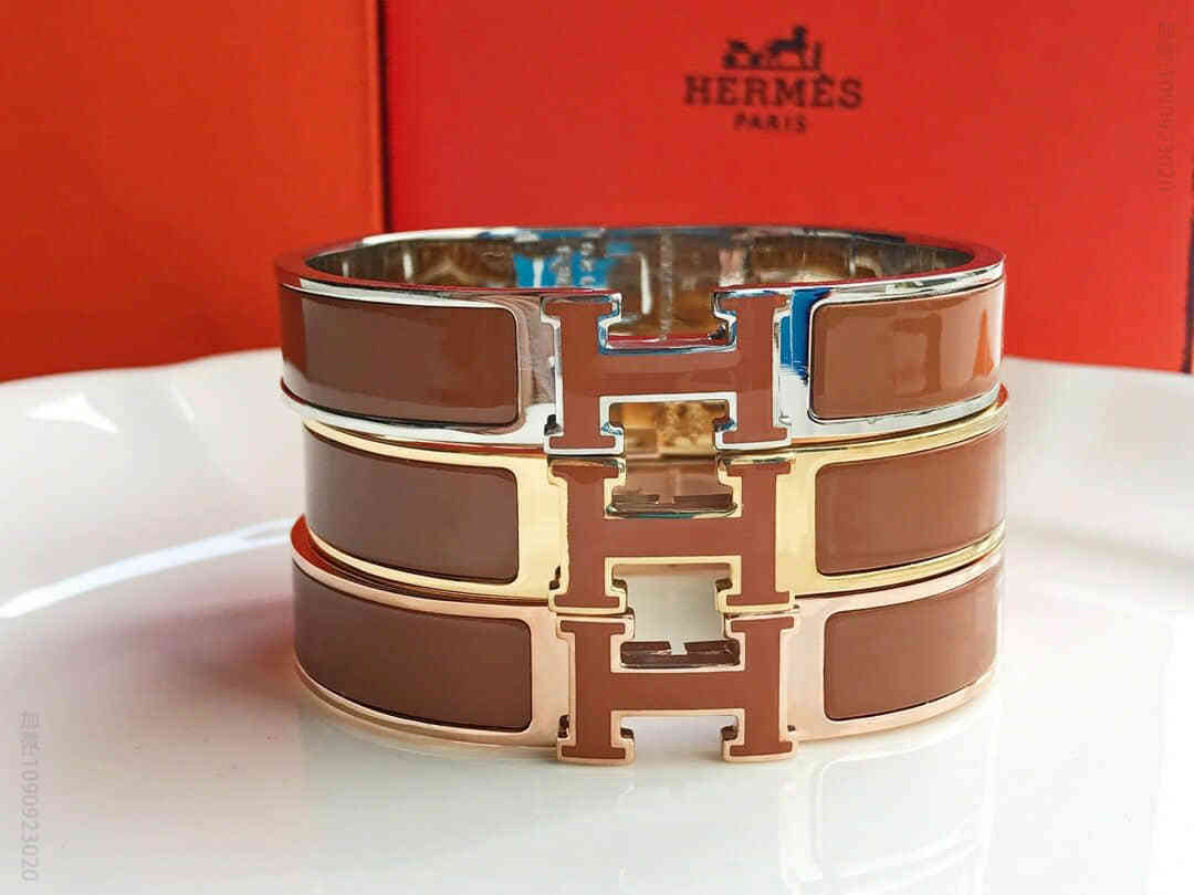 爱马仕HERMES 王朝的血统镀18K金H手镯