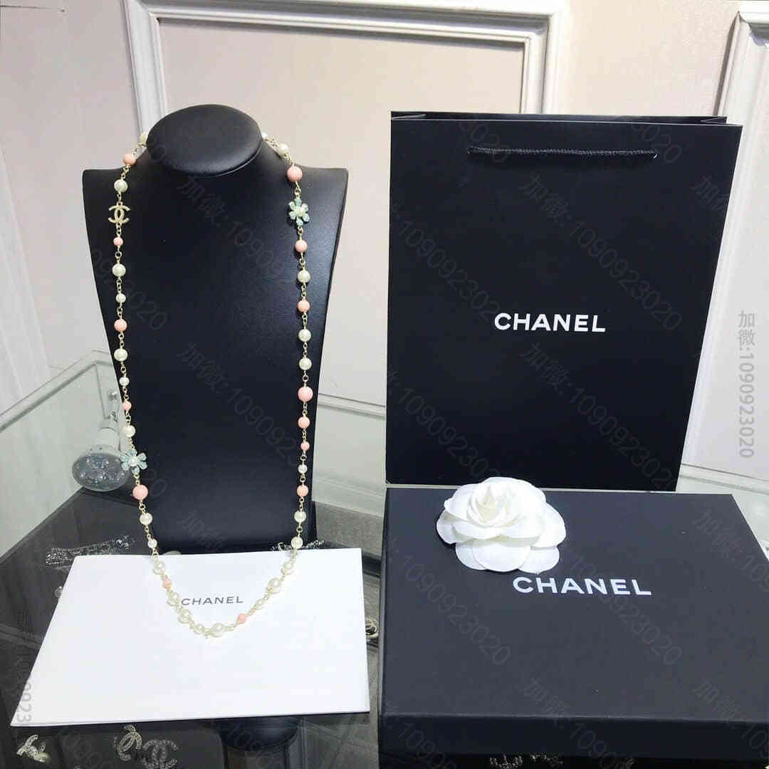 CHANEL香奈儿 专柜一致黄铜材质毛衣链项链