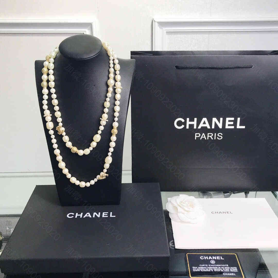 CHANEL香奈儿 专柜一致黄铜材质毛衣链项链