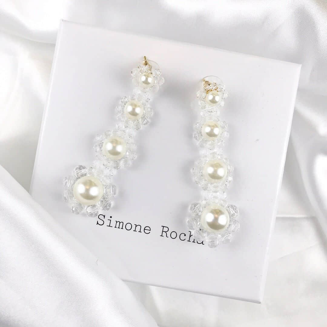 Simone Rocha 2023专柜新款珍珠耳钉耳环