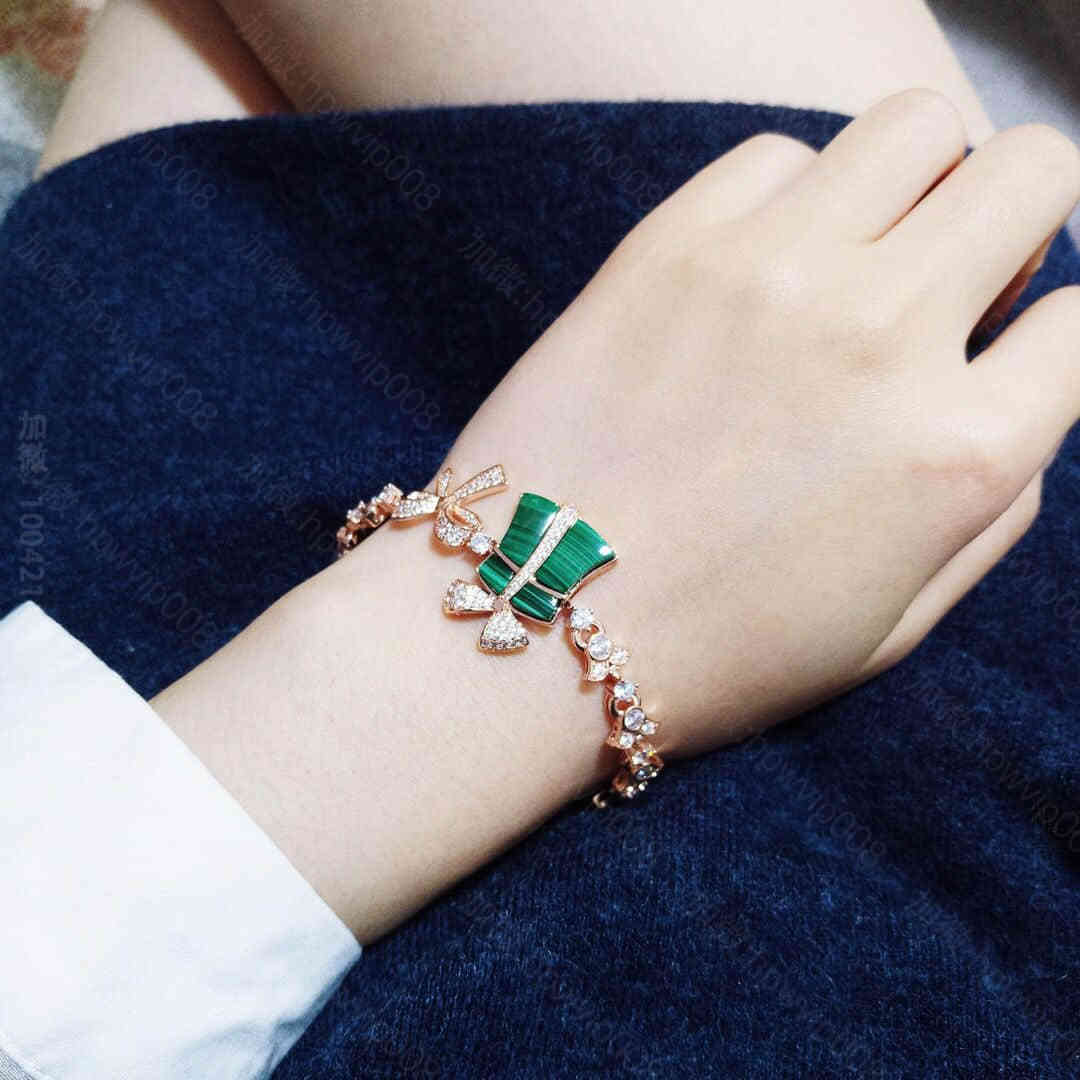 高仿宝格丽饰品 BVLGARI宝格丽FESTA系列 FESTA孔雀石礼物盒手链 