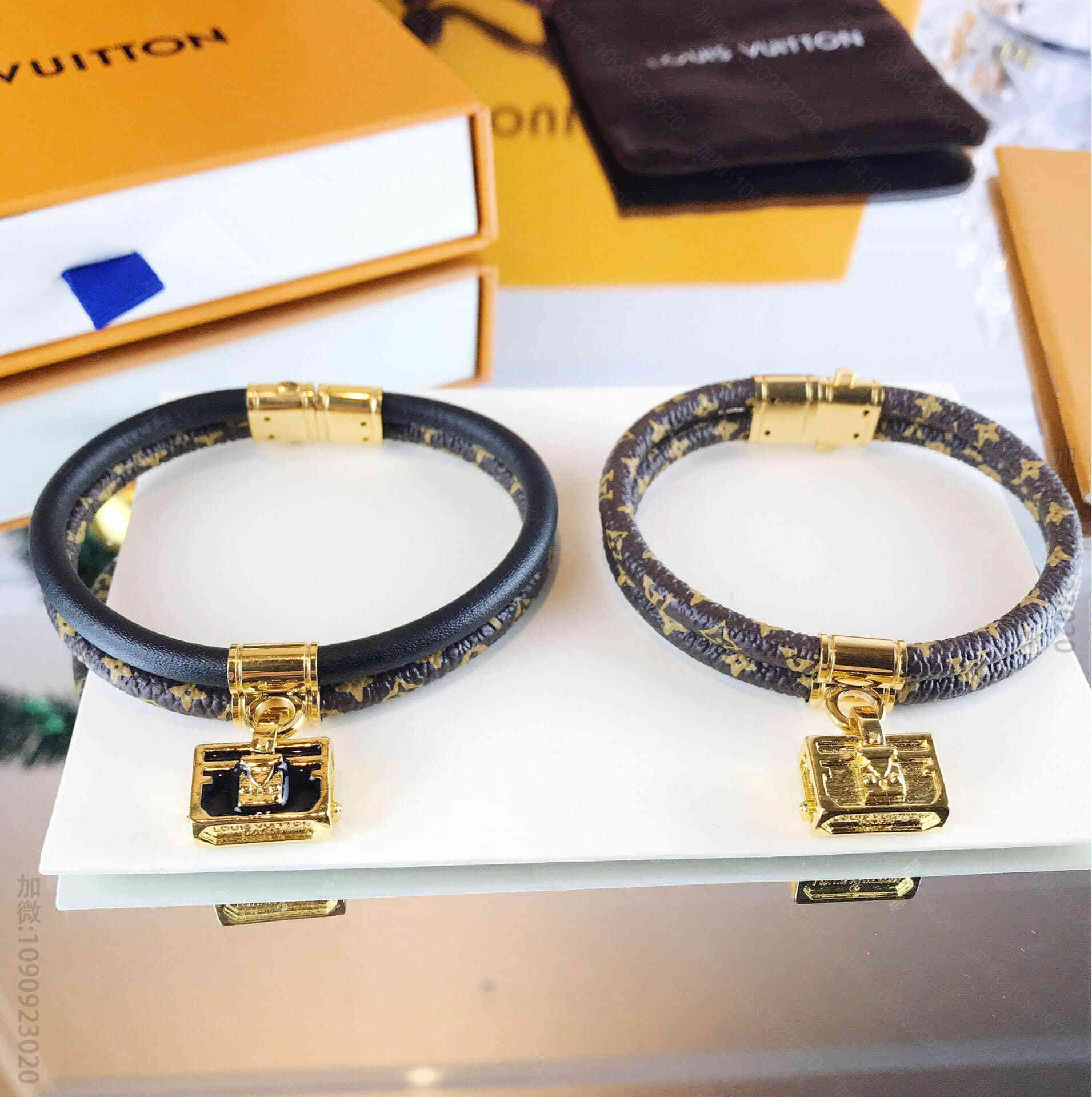 Louis Vuitton 路易威登 LV老花双层皮绳包包手链手绳