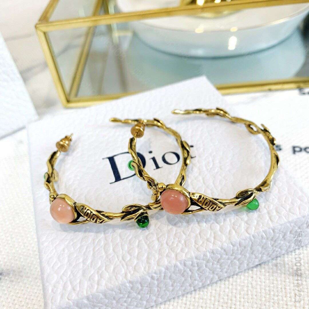 DIOR迪奥 专柜一致黄铜材质燕子耳环耳钉 原单迪奥耳钉商城 
