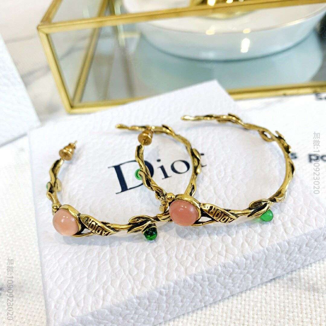 DIOR迪奥 专柜一致黄铜材质燕子耳环耳钉