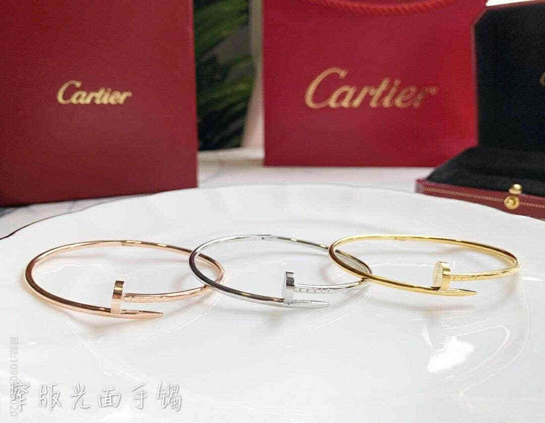 卡地亚LOVE系列窄版钉子手镯