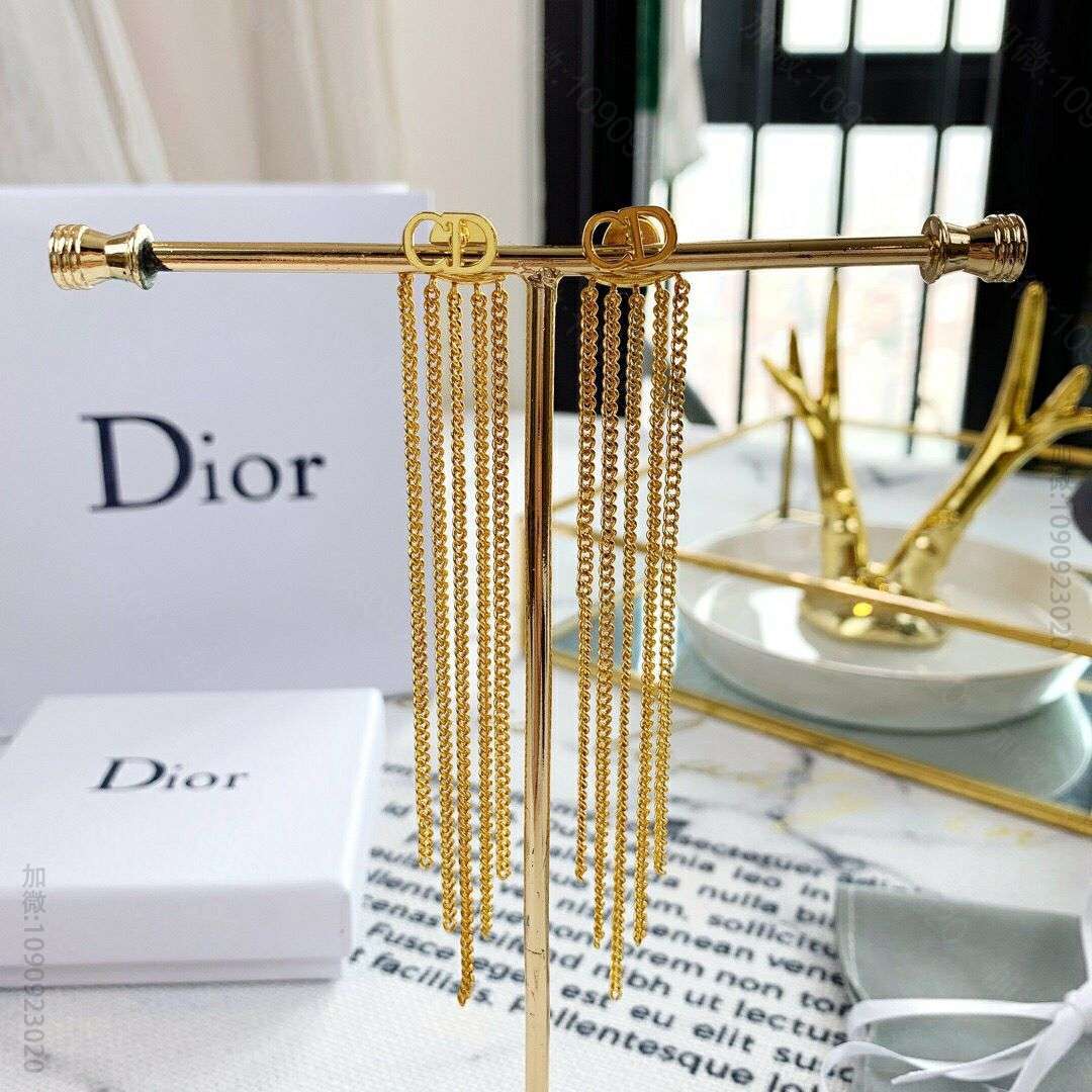 DIOR迪奥CD流苏耳环耳钉