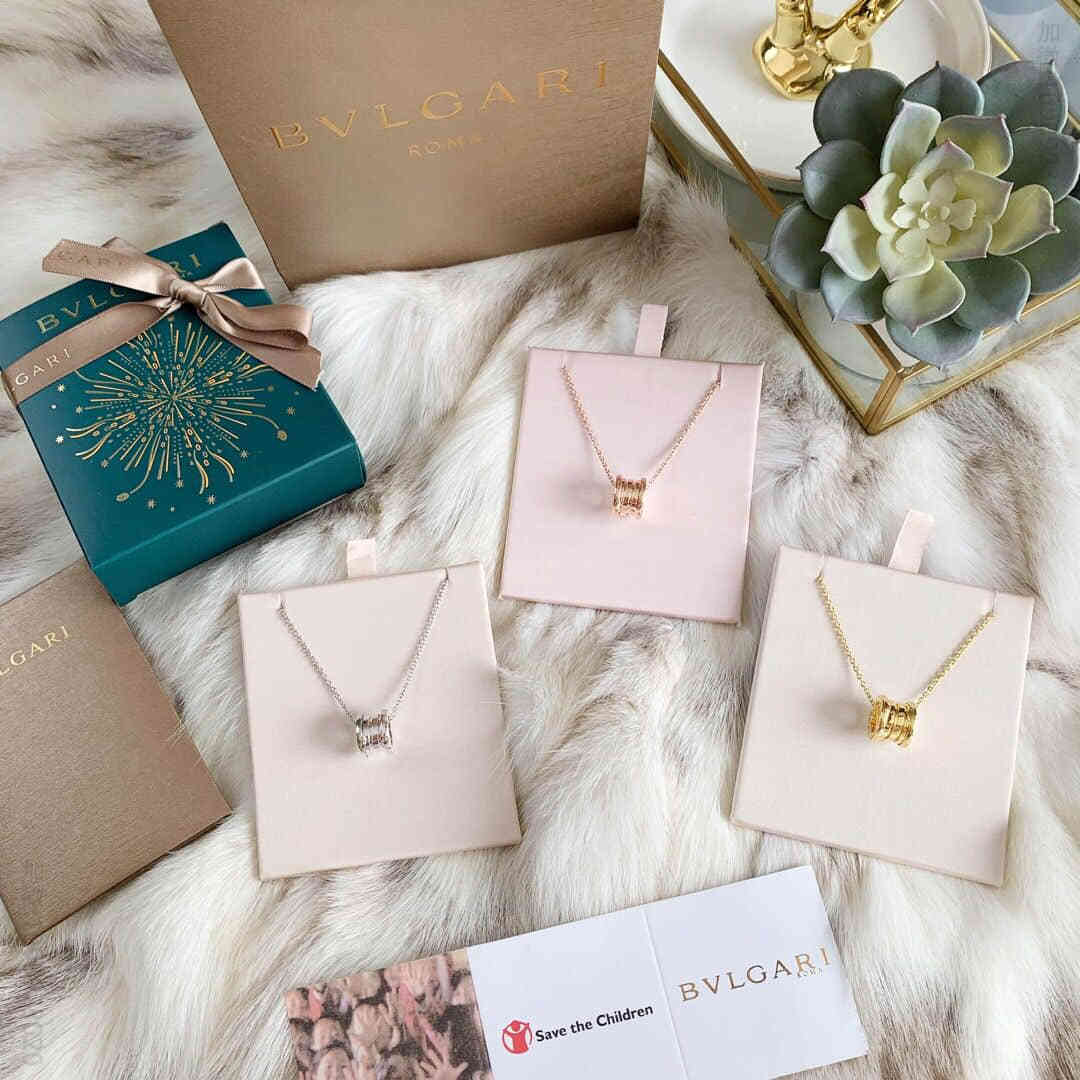 宝格丽BVLGARI 亚金材质 电镀k金层弹簧项链