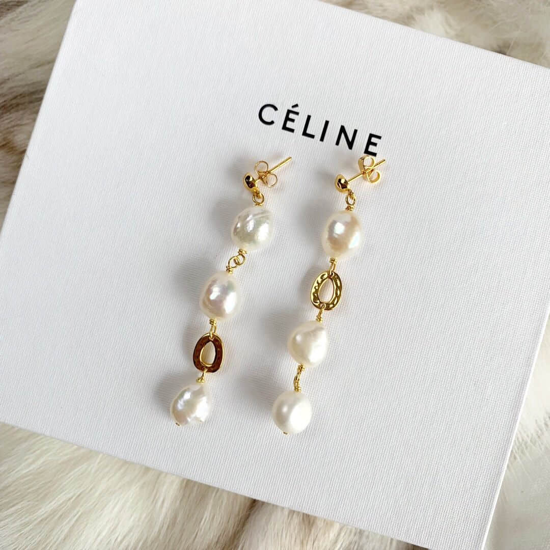 复刻赛琳女士耳环 复刻赛琳饰品商城 Celine赛琳珍珠耳钉耳环 