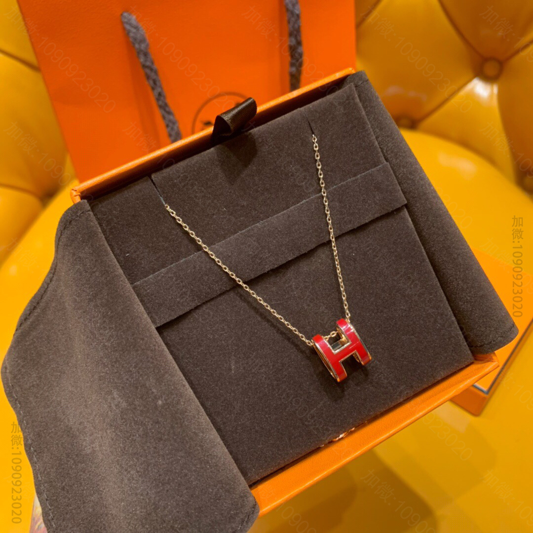 王朝的血统 爱马仕HERMES 925纯银材质H项链