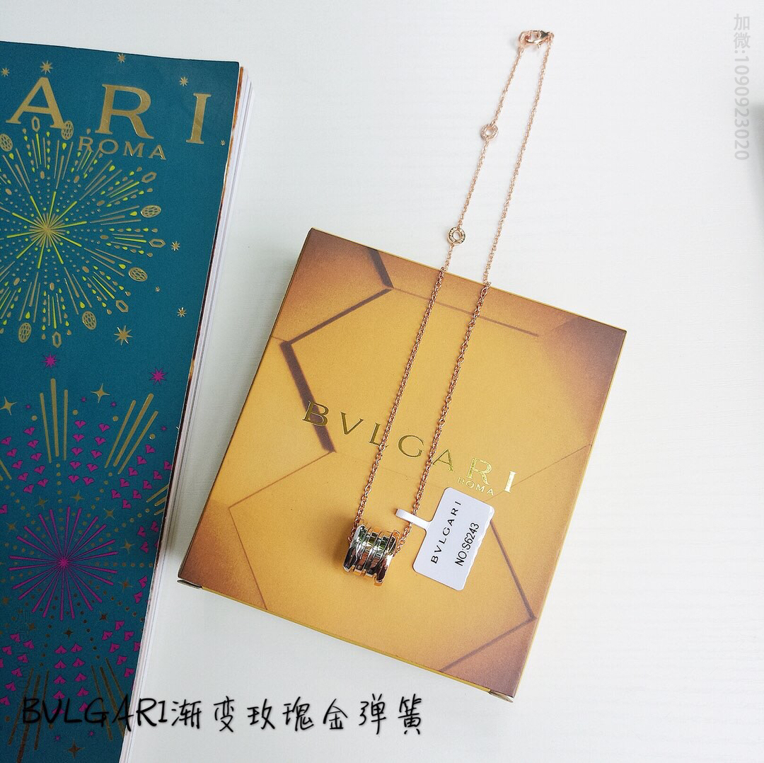 宝格丽BVLGARI渐变弹簧项链
